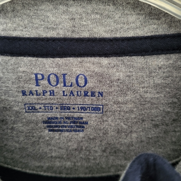Polo Ralph Lauren Men's Luxury Smooth Jersey Pullover 1/4 Zip Navy Blue New 2XL - Picture 6 of 9
